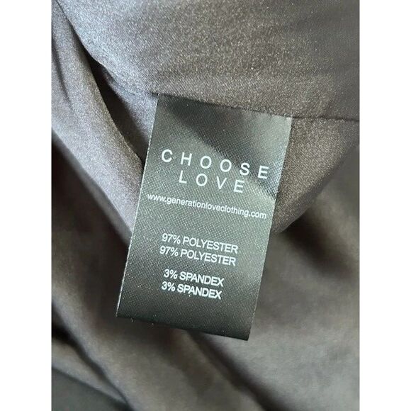 Generation Love Emmie Mini Skirt Ruched Sides Pull On Unlined Black Size 4 NWT - Picture 8 of 8